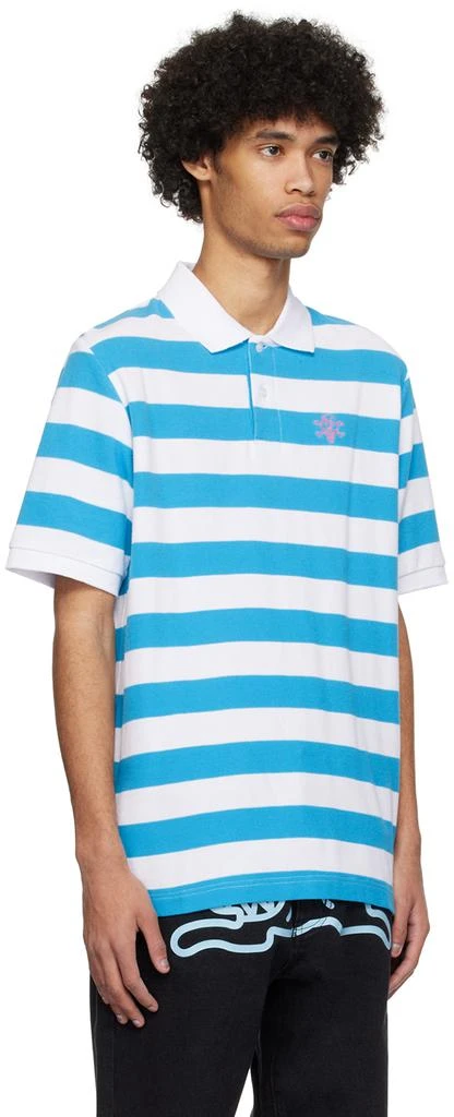 Icecream Blue & White Striped Polo 2