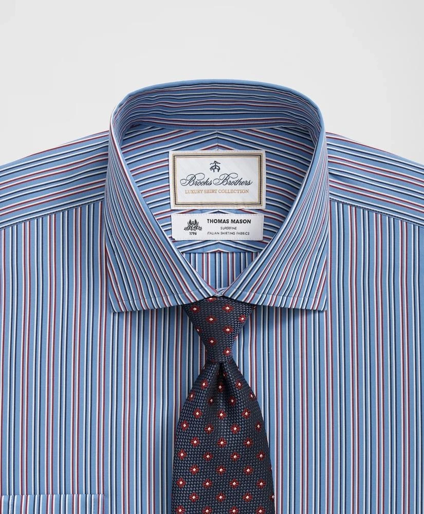 Brooks Brothers Brooks Brothers X Thomas Mason® Cotton English Collar, Multi-Striped Dress Shirt 2