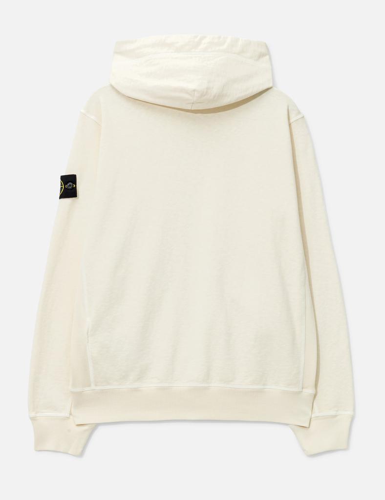 Stone Island Garment-Dyed Zip-Up Hoodie