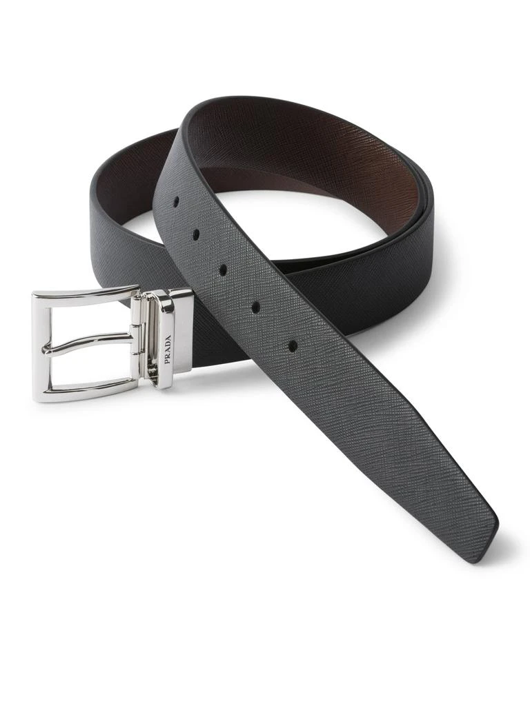 Prada REVERSIBLE SAFFIANO LEATHER BELT 2