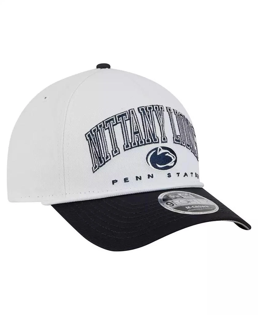 New Era Men
s White/Navy Penn State Nittany Lions Arch Two-Tone Rope 9FORTY A-Frame M-Crown Adjustable Hat 3