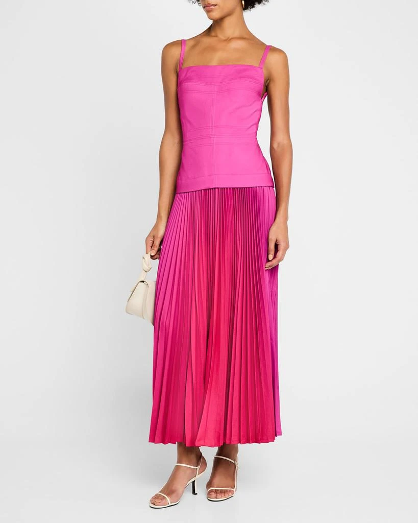 Acler Leasgill Pleated Open-Back Dress 4