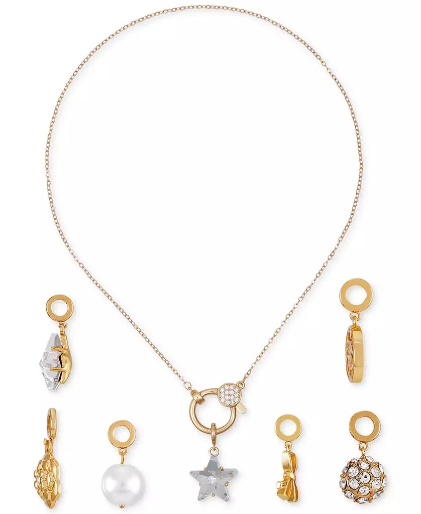 GUESS 6-Pc. Interchangeable Charms Gold-Tone Necklace, 18" 2