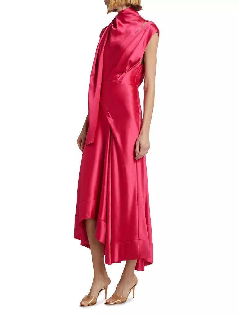 Acler Giles Asymmetric Satin Gown 4