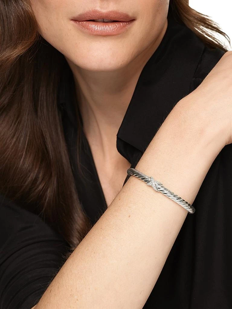 David Yurman Cable Flex X Bracelet in Sterling Silver 2