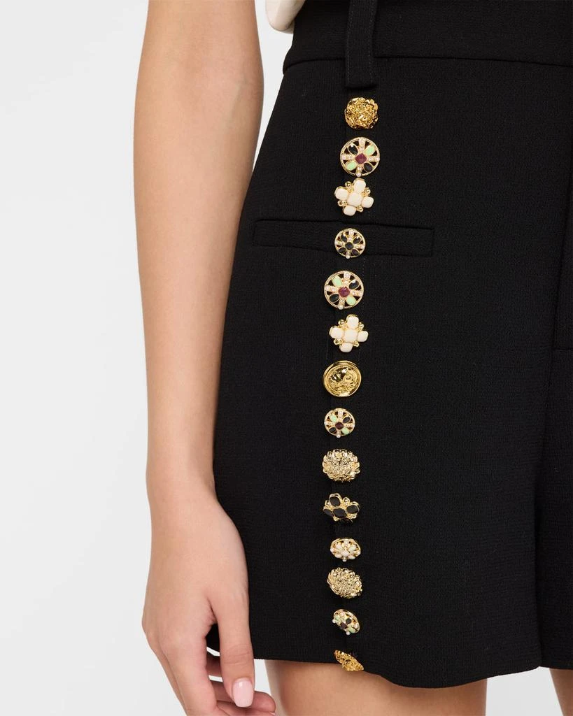 Libertine Button Luxe High Waisted Wool Shorts 5