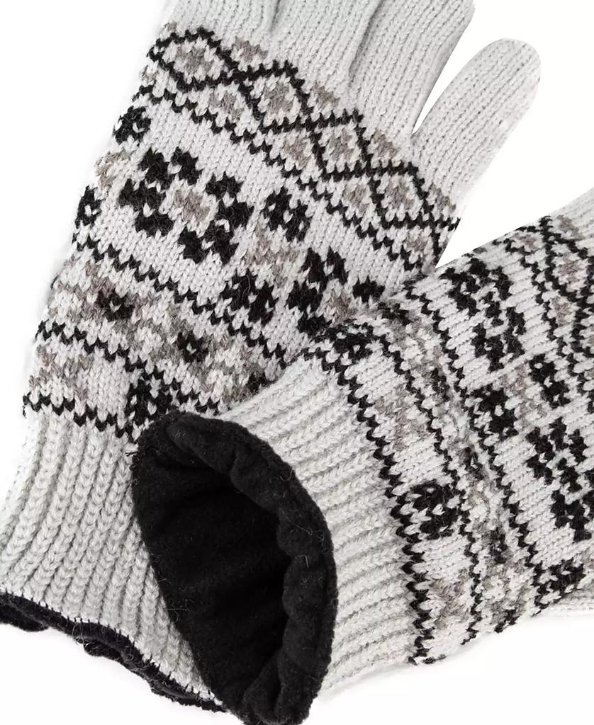Isotoner Women's Nordic Fair Isle Knit Touchscreen Gloves