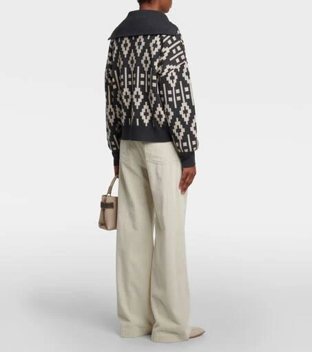 Brunello Cucinelli Vintage Jacquard wool-blend sweater 3