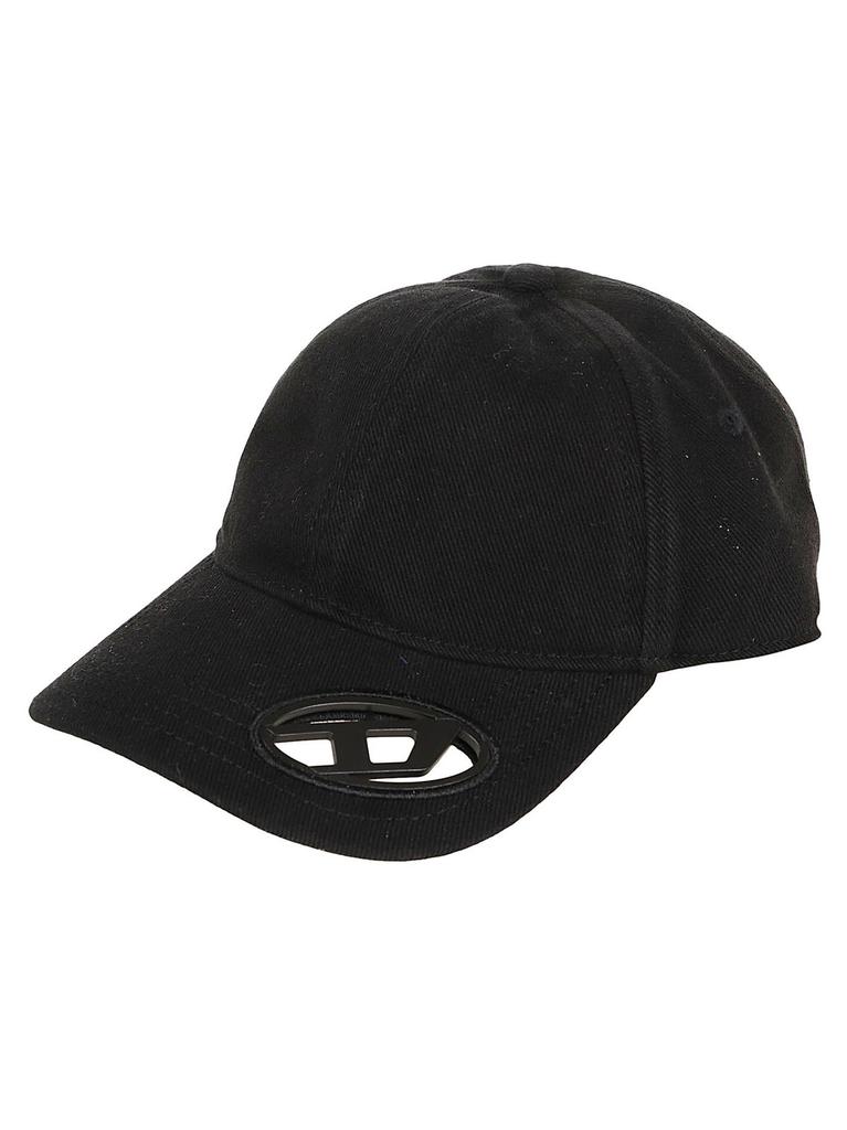 【DIESEL】 C-Run-Wash Baseball Cap Black Men's baseball cap built from washed cotton twill | Diesel