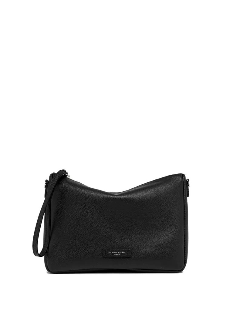 GIANNI CHIARINI Nora Clutch Bag In Hammered Leather 1