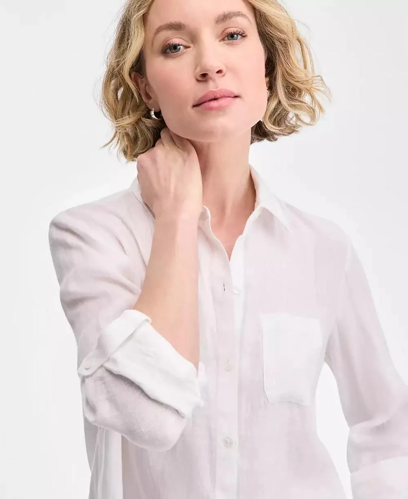 Charter Club Women's 100% Linen Shirt, Created for Macy's 3