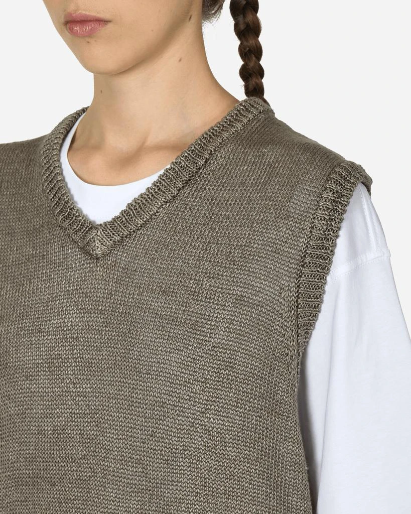 STUSSY Loose Knit Linen Vest Stone 5
