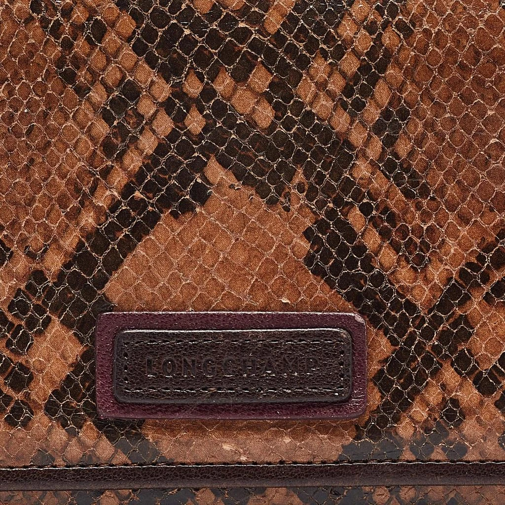 Longchamp Longchamp Multicolor Snakeskin Embossed Leather Continental Wallet 9