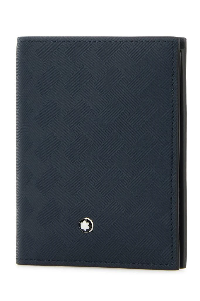 MontBlanc Navy blue leather wallet 1