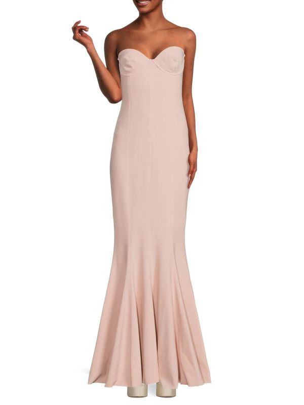 Norma Kamali Bonded Corset Sweetheart Mermaid Gown 1