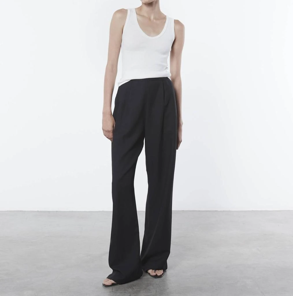 Enza Costa Enza Costa - TWILL PLEATED PANT 1
