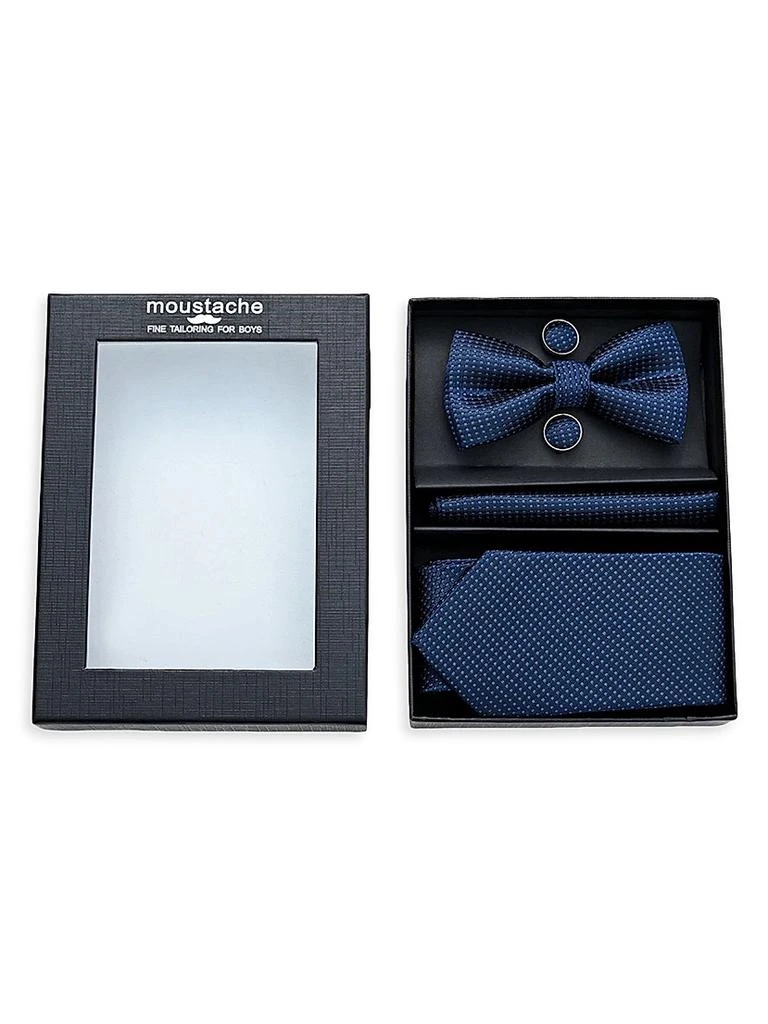 Moustache Dotted Tie Set