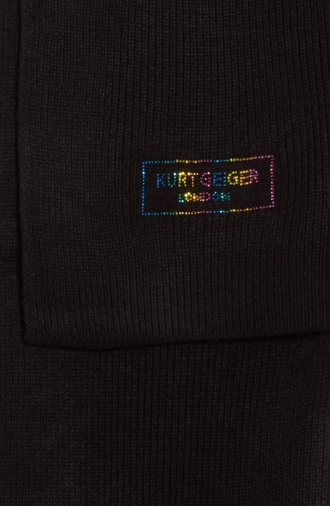 Kurt Geiger Crystal Logo Scarf 2