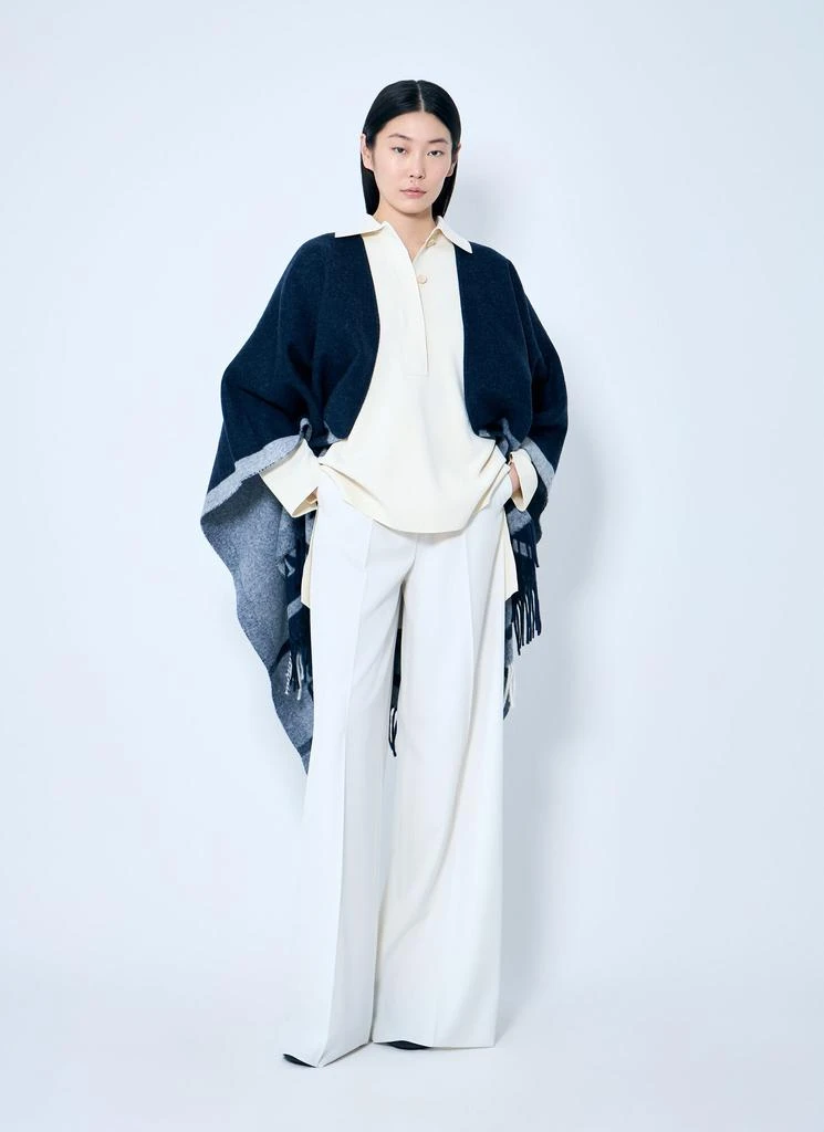 Max Mara Jacquard Wool Poncho 2