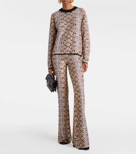 Balmain Snake-effect jacquard sweater 6