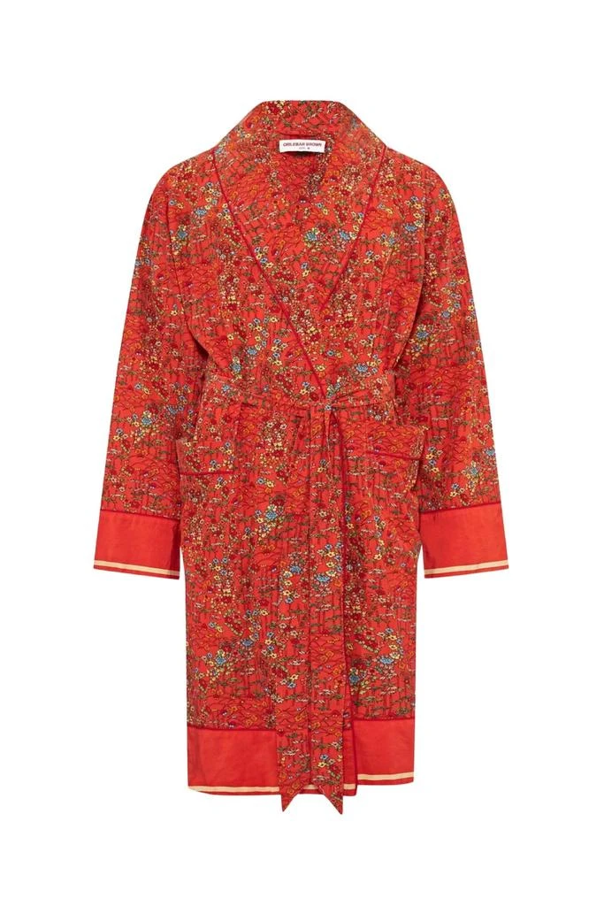 ORLEBAR BROWN Women
s Mervyn Solo Fantasy Kimono In Vermillion