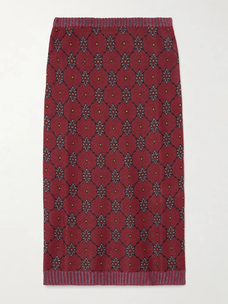 ETRO 提花针织中长半身裙  - IT38