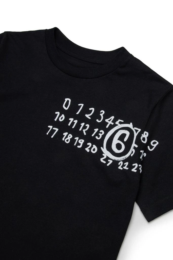 MM6 MM6 Maison Margiela Kids Numbers Printed Crewneck T-Shirt 3
