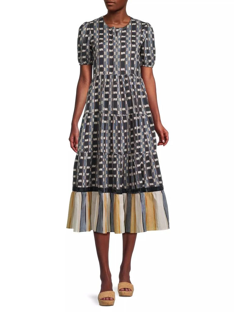 Ro's Garden Daphne Cotton Midi-Dress 2