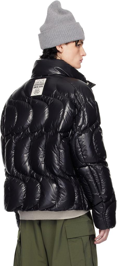 Moncler Moncler x Palm Angels Black Haunani Down Jacket - Coats