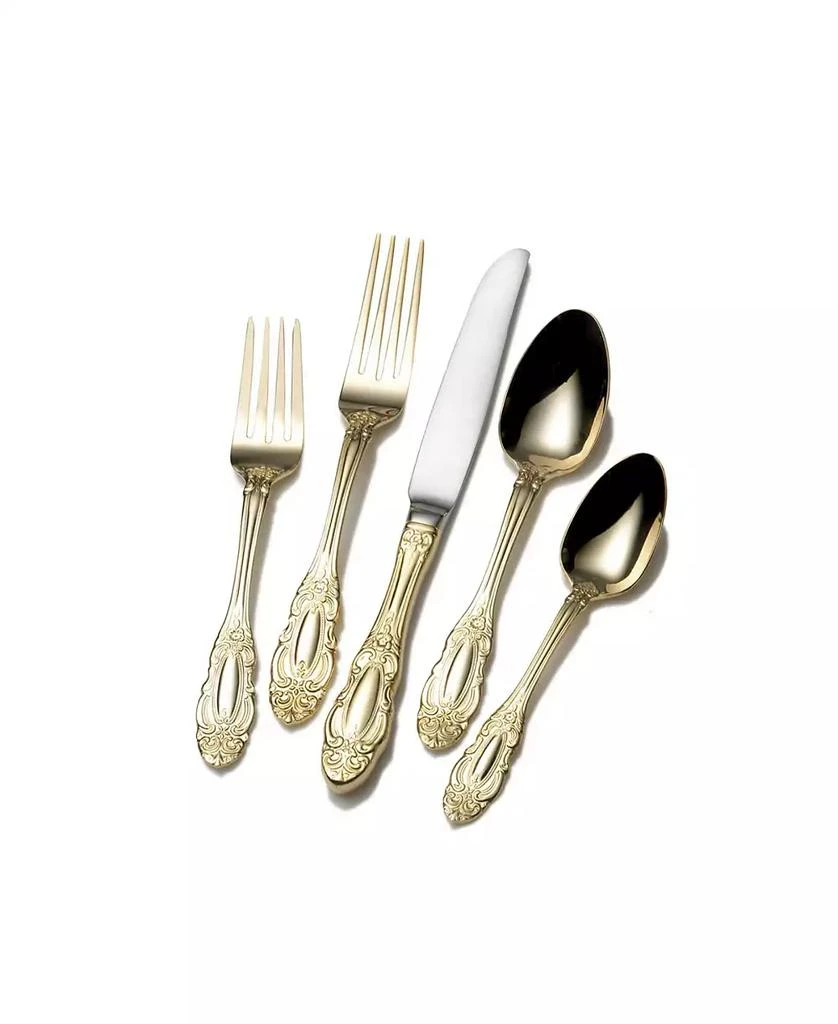 Mikasa Duchess Gold 65 Piece Flatware Set 1