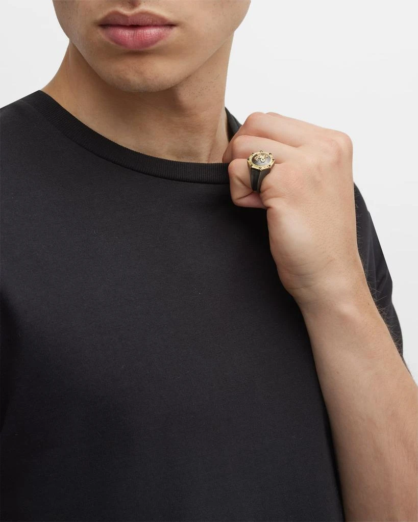 Armenta Men's Two-Tone Romero Celtic Knot Signet Ring 5