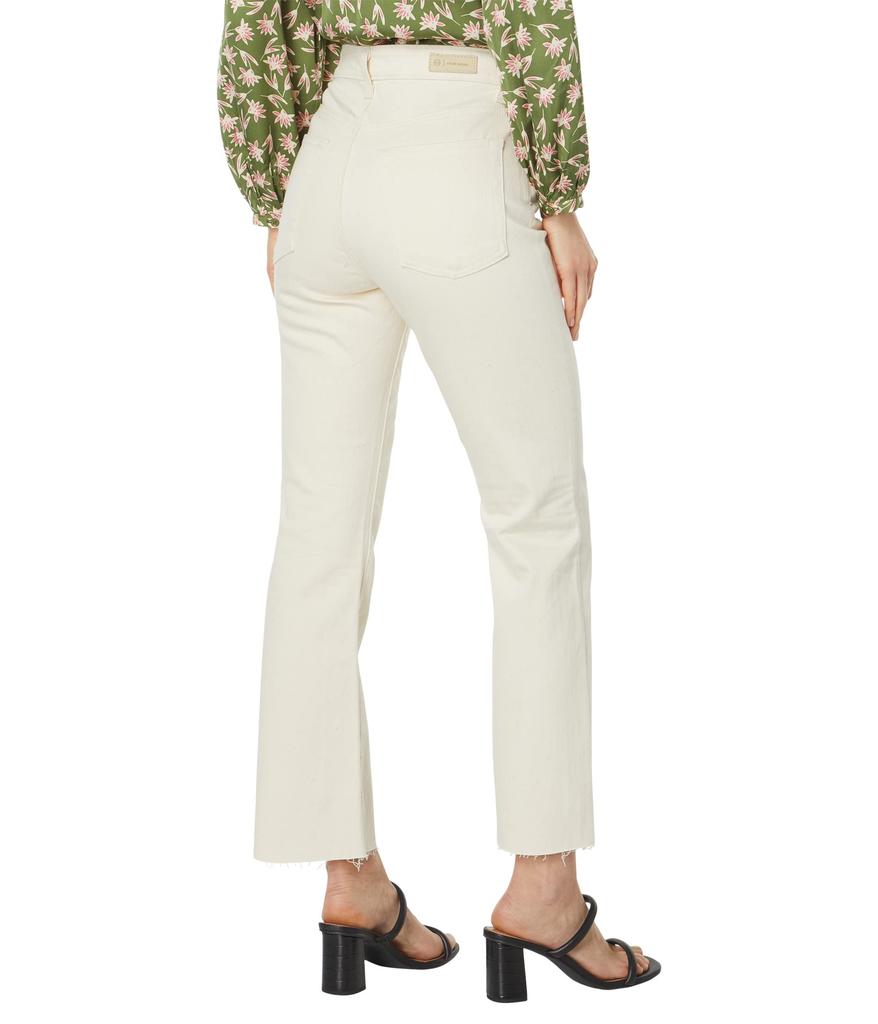 AG Saige Wide Leg Crop High-Rise Fit in Modern White