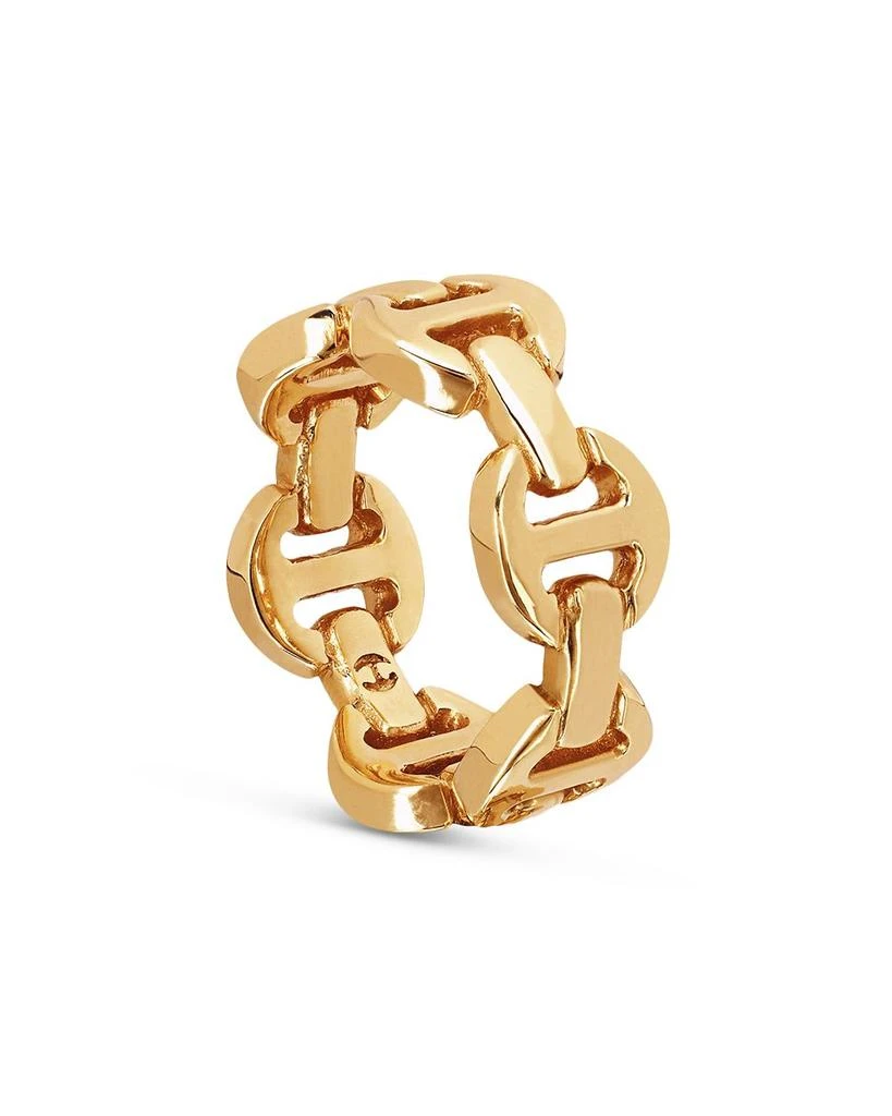 Hoorsenbuhs 18K Yellow Gold Brute Classic Tri Link Ring 2