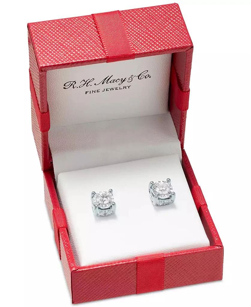 TruMiracle TruMiracle™ Diamond Stud Earrings (2 ct. t.w.) in 14k White, Yellow or Rose Gold 3