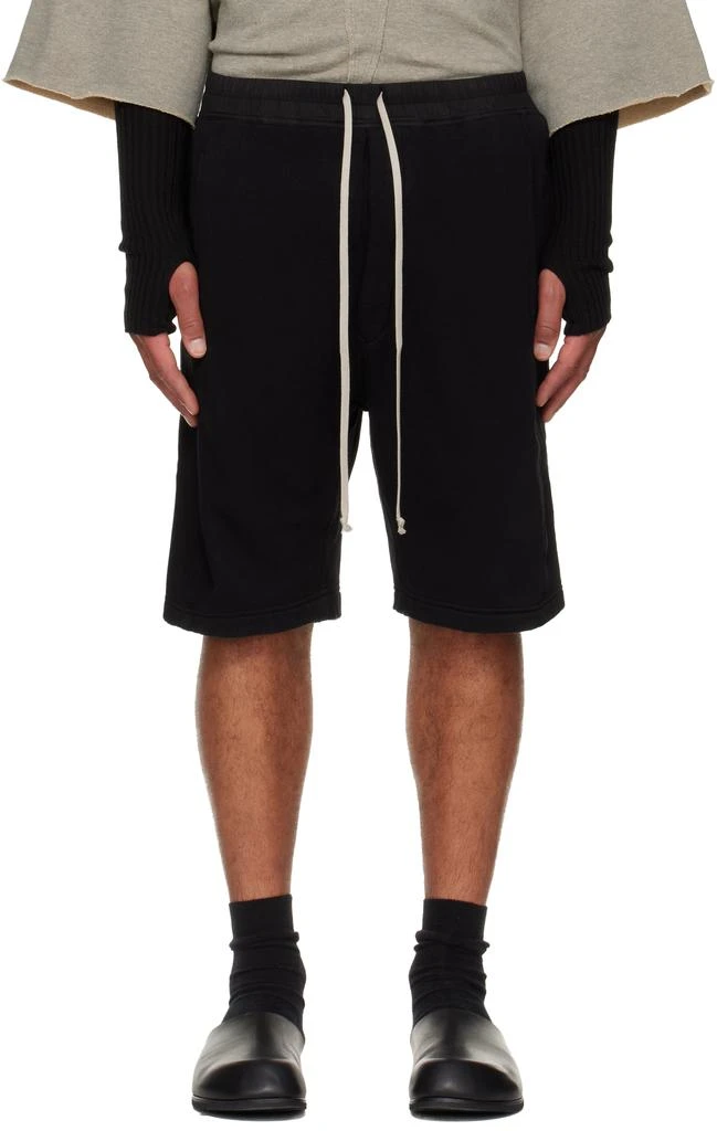 Rick Owens Black Concordians Pusher Shorts 1
