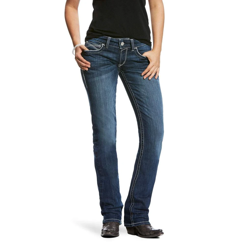 Ariat R.E.A.L. Mid-Rise Stretch Stackable Straight Leg Jeans 1