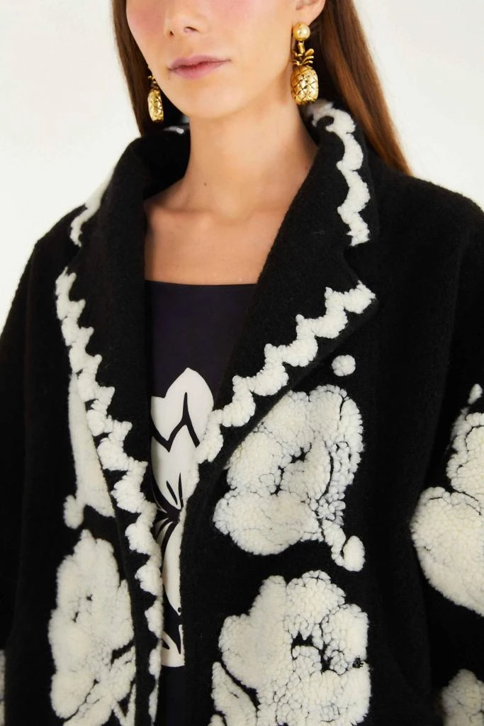 Farm Rio Farm Rio - Floral Arabesque Fleece Coat 2