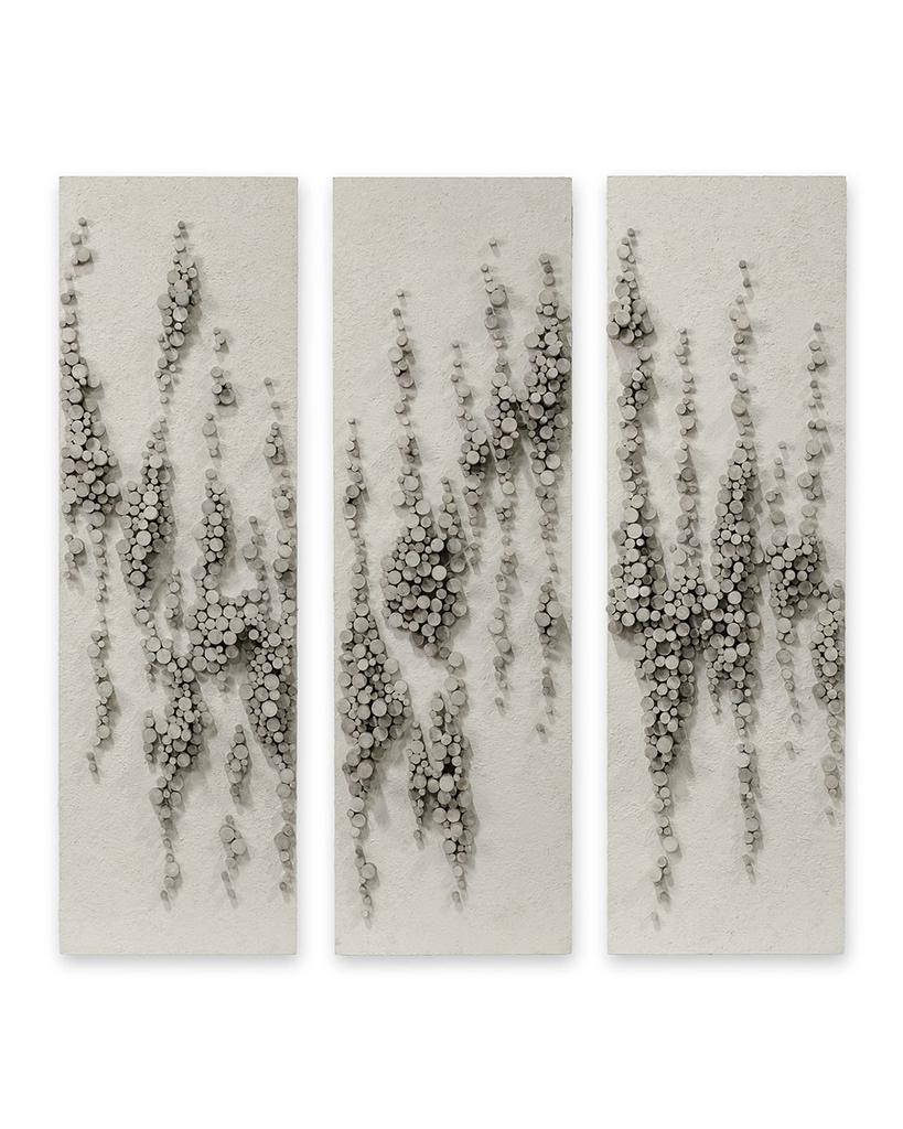 Palecek Rainfall Rattan Wall Decor, Set of 3