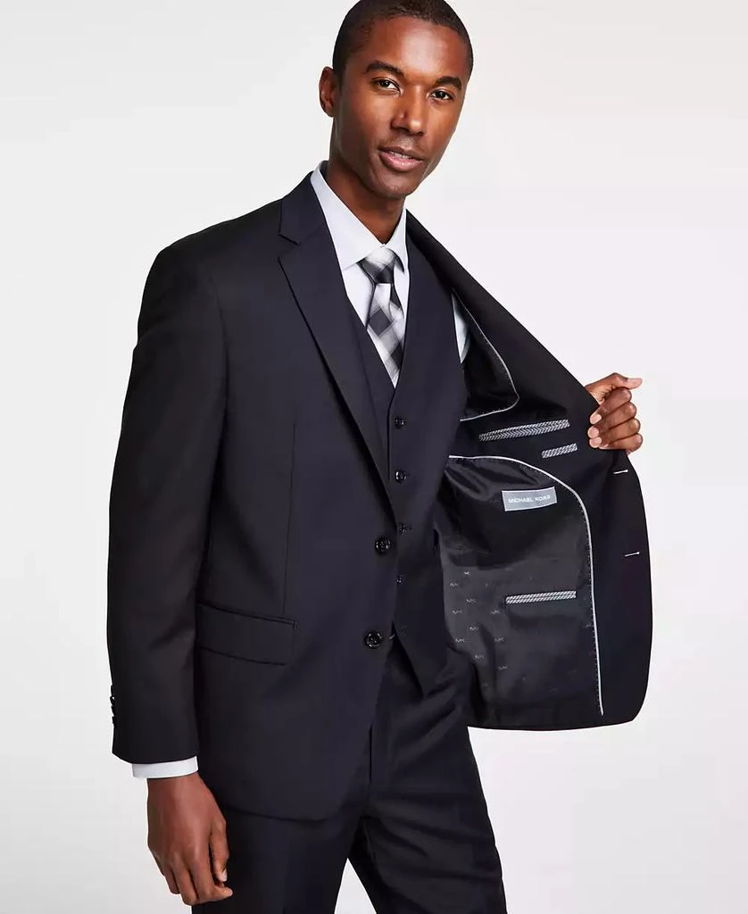 Michael Kors Men's Classic-Fit Wool-Blend Stretch Solid Suit Jacket 4