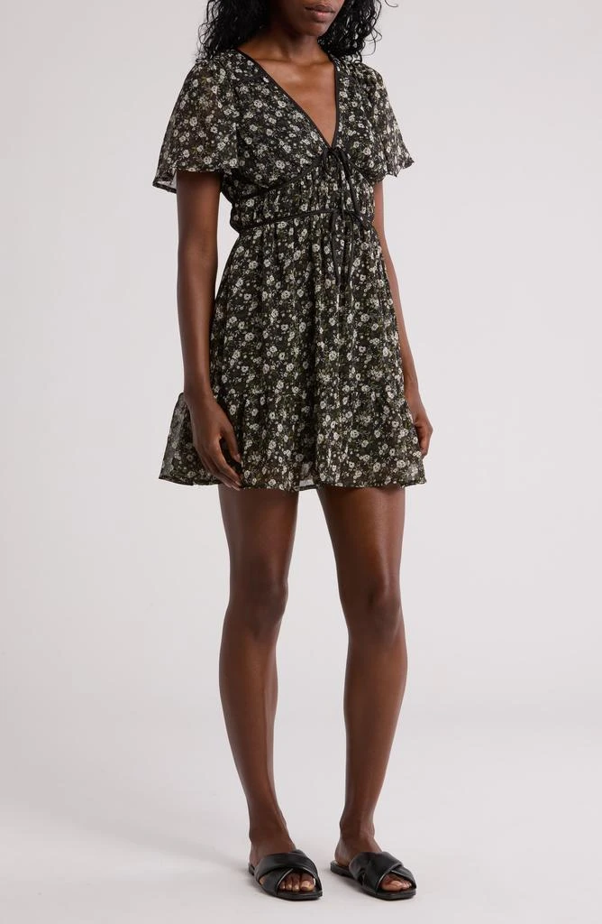 Blu Pepper Floral Minidress 1