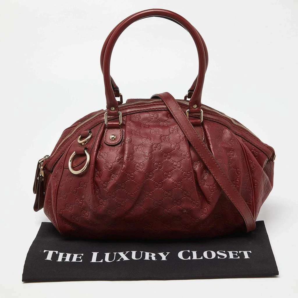 Gucci Gucci Brick Brown Guccissima Leather Medium Sukey Boston Bag 12