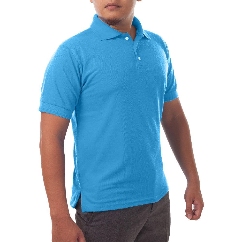 Page & Tuttle Solid Jersey Short Sleeve Polo Shirt