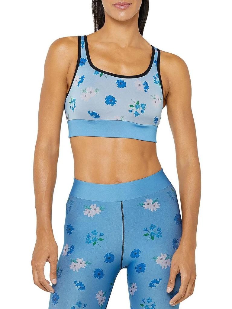 Cor Spring Showers Womens Scoop Neck Yoga Athletic Bra 1