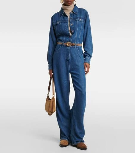 7 For All Mankind Western denim jumpsuit 2