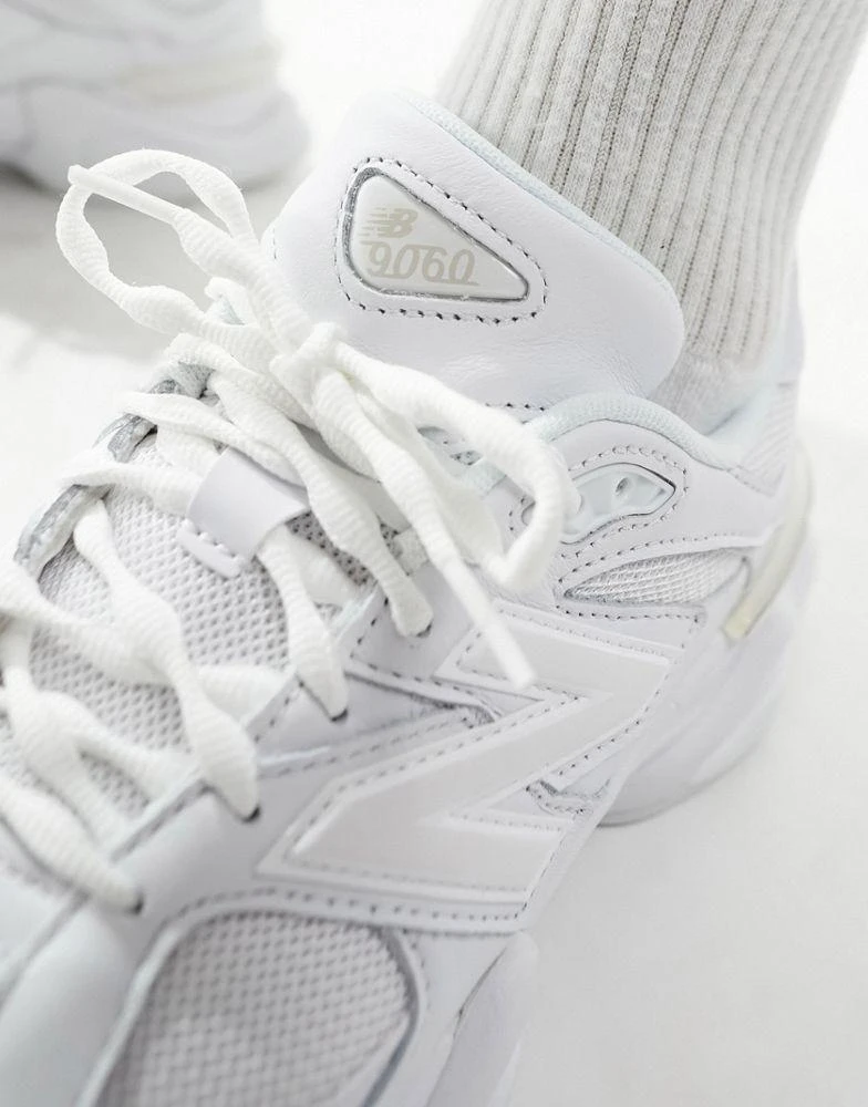New Balance New Balance 9060 trainers in triple white 4