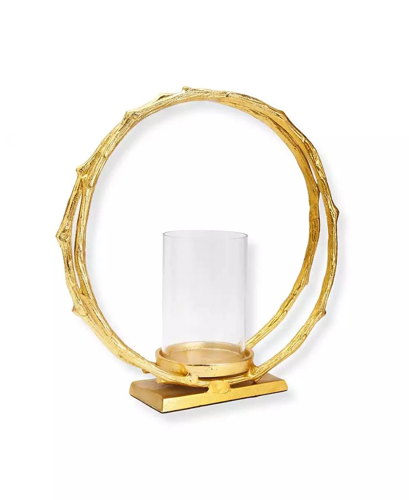 Classic Touch 4.75" Circle Hurricane Candle Holder