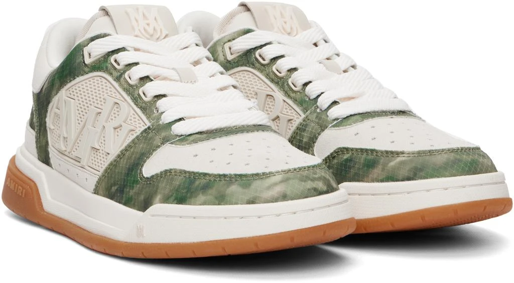 AMIRI Beige 
Khaki Camo Classic Low Sneakers 4