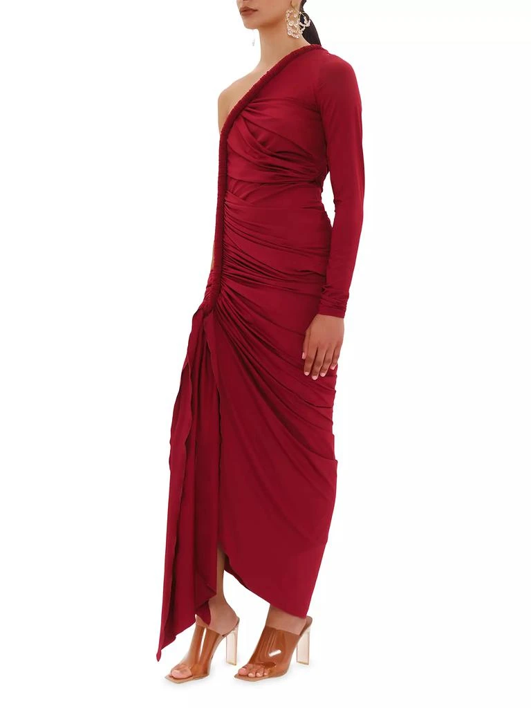 Andrea Iyamah Turi Ruched One-Shoulder Maxi Dress 3