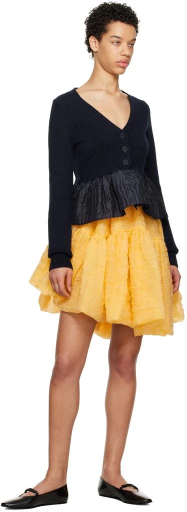 CECILIE BAHNSEN Yellow Demi Minidress 4