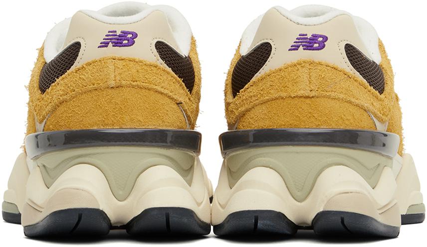New Balance Yellow & Brown 9060 Sneakers